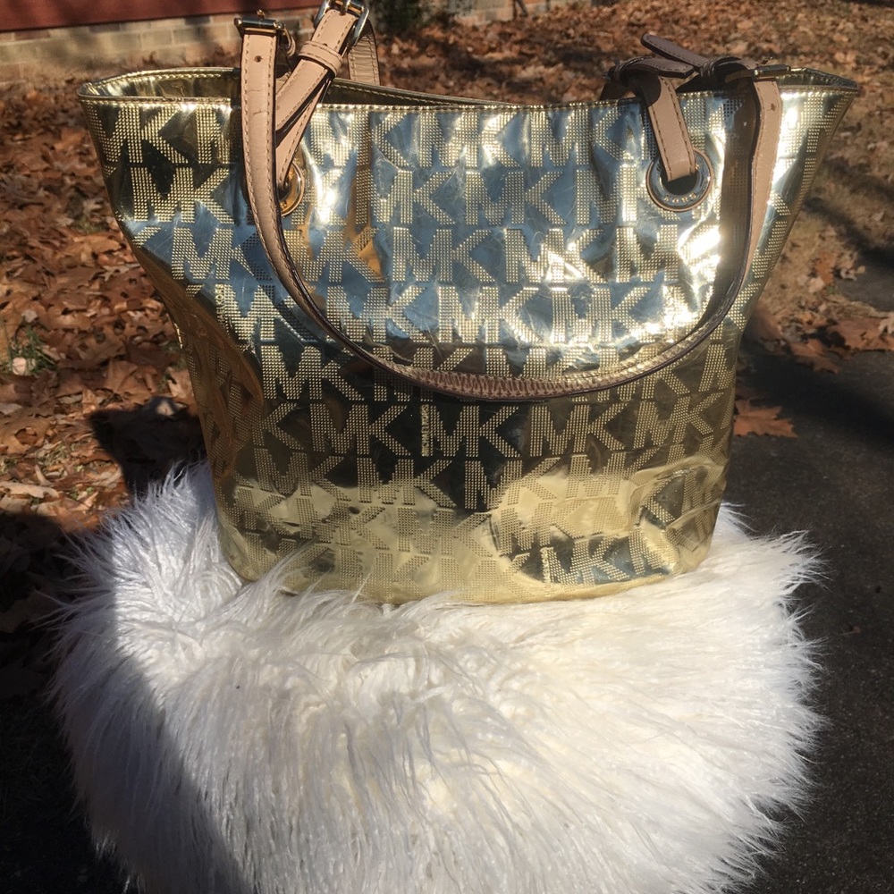 Michael Kors Gold Tote